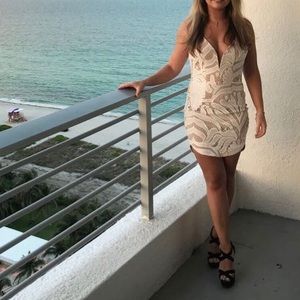 White lace dress